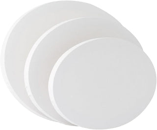Artist Oval Canvas Primed Stretched Canvas Ready for Painting Pack of 3