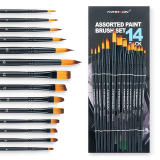 14pcs Art Painting Brush Set Black