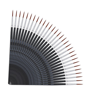 Artage 30pcs Detail Paint Brushes Pack Size 000