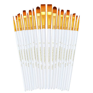 Transon 2-Pack 20pcs Art Painting Brush Set for Acrylic Watercolor Gouache Hobby Painting Paintbrush TRANSON