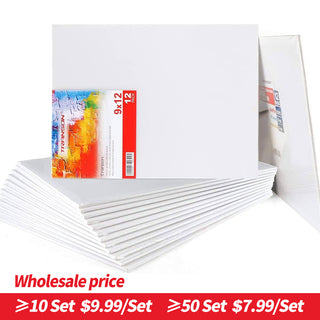 9 x 12 Artist Painting Canvas Panel Board 12-Pack