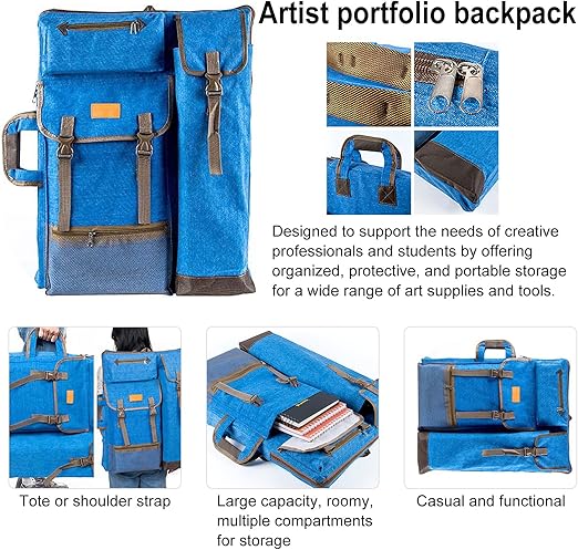 Art Portfolio Case Artist Backpack Canvas Bag Large 26β x 19.5β