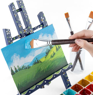 Transon Flat Paint Brush Set 3pcs for Acrylic Watercolor Gouache Oil and Body Painting