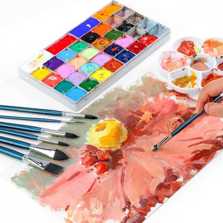 7pcs Natural Watercolor Paint Brush Set