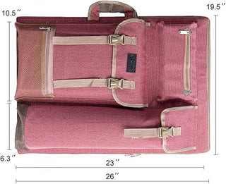 TRANSON Art Portfolio Case Artist Backpack Canvas Bag Large 26” x 19.5”
