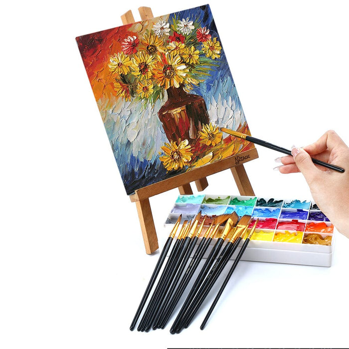Artage 12pcs Art Paint Brush Set for Acrylic Painting Watercolor Gouache Painting Artage 