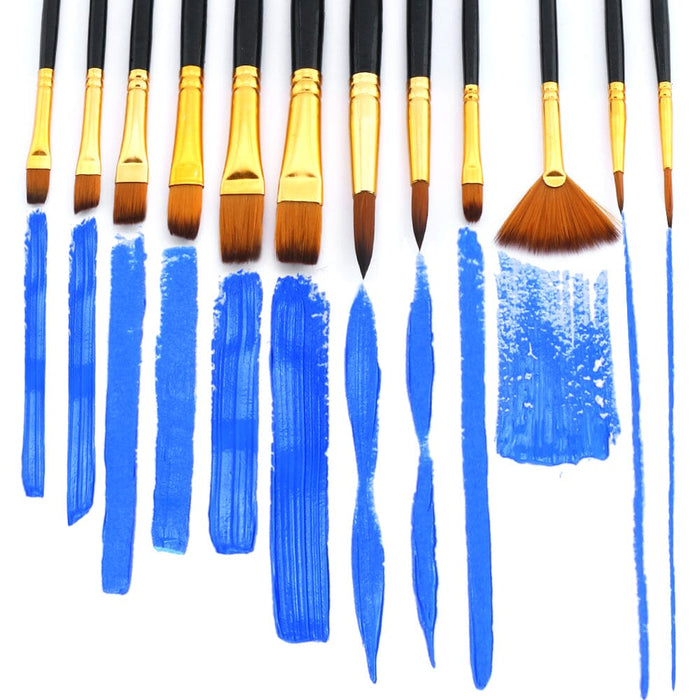 Artage 12pcs Art Paint Brush Set for Acrylic Painting Watercolor Gouac —  Transon