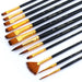 Artage 12pcs Art Paint Brush Set for Acrylic Painting Watercolor Gouache Painting Artage 