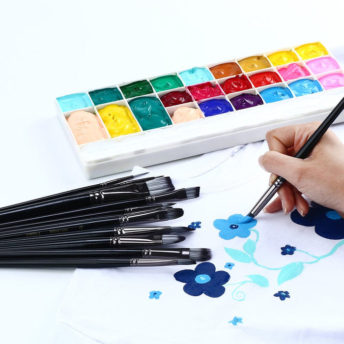 Artage 12pcs Professional Art Painting Brush Set for Acrylic Watercolo —  Transon