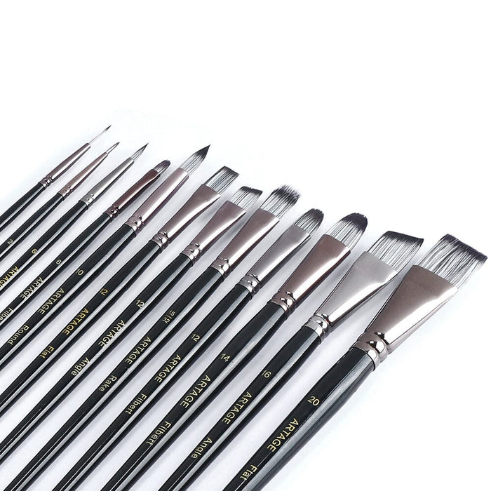 Artage 6pcs Acrylic Artist Brush Set