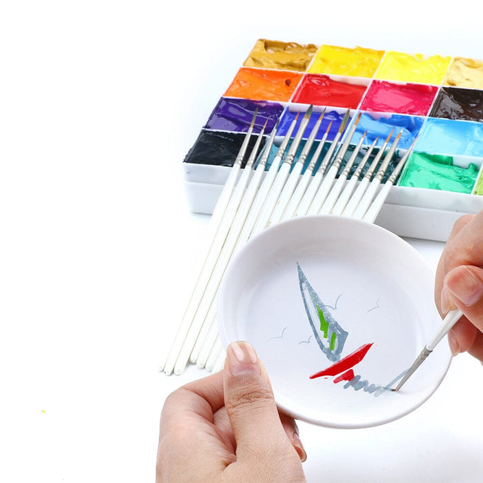 Artage 15pcs Precision Detail Painting Brush Set for Model Miniature Craft and Hobby Painting Artage 