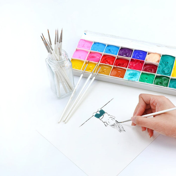 Artage 15pcs Precision Detail Painting Brush Set for Model Miniature Craft and Hobby Painting Artage 