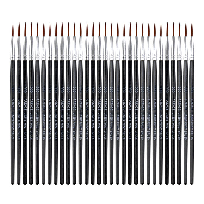 Artage 6pcs Acrylic Artist Brush Set