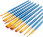 Transon 2-Pack 20pcs Art Painting Brush Set for Acrylic Watercolor Gouache Hobby Painting Blue Color Paintbrush TRANSON 