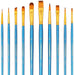 Transon 2-Pack 20pcs Art Painting Brush Set for Acrylic Watercolor Gouache Hobby Painting Blue Color Paintbrush TRANSON 