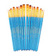 Transon 2-Pack 20pcs Art Painting Brush Set for Acrylic Watercolor Gouache Hobby Painting Blue Color Paintbrush TRANSON 