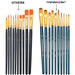 Transon 2-Pack 20pcs Art Painting Brush Set for Acrylic Watercolor Gouache Hobby Painting Green Color Paintbrush TRANSON 