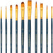 Transon 2-Pack 20pcs Art Painting Brush Set for Acrylic Watercolor Gouache Hobby Painting Green Color Paintbrush TRANSON 