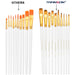 Transon 2-Pack 20pcs Art Painting Brush Set for Acrylic Watercolor Gouache Hobby Painting Paintbrush TRANSON 
