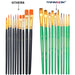 Transon 20pcs Artist Painting Brush Set for Acrylic Watercolor Gouache Hobby Craft Face Rock Painting Paintbrush TRANSON 