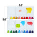 Transon 25wells Compact Paint Palette Box with Lid for Paint Color Mixing Palette TRANSON 