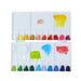 Transon 25wells Compact Paint Palette Box with Lid for Paint Color Mixing Palette TRANSON 