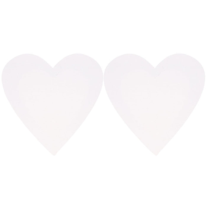 Transon 2pcs Heart Shape Stretched Painting Canvas Frame12inch Primed Stretched Canvas TRANSON 
