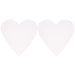 Transon 2pcs Heart Shape Stretched Painting Canvas Frame12inch Primed Stretched Canvas TRANSON 