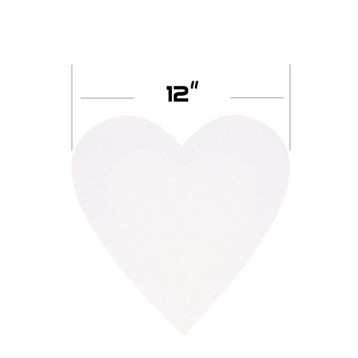 Transon 2pcs Heart Shape Stretched Painting Canvas Frame12inch Primed Stretched Canvas TRANSON 