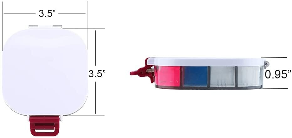 Transon Airtight Paint Storage Palette Box 16 Wells Fuchsia Color Palette TRANSON 