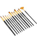 Transon Art Painting Brush Assorted Set of 12 for Acrylic Watercolor Gouache Hobby Painting TRANSON 