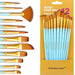 Transon Art Painting Brush Assorted Set of 12 for Acrylic Watercolor Gouache Hobby Painting TRANSON 