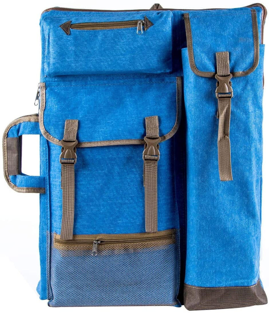 Transon Art Portfolio Case Artist Backpack Canvas Bag Large 26” x 19.5”  Khaki Color