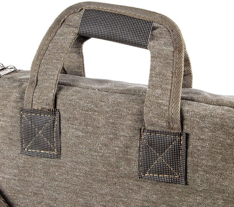 Transon Art Portfolio Case Artist Backpack Canvas Bag Large 26” x 19.5” Khaki Color Art Bag TRANSON 