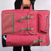 Transon Art Portfolio Case Artist Backpack Canvas Bag Large 26” x 19.5” Magenta Color Art Bag TRANSON 