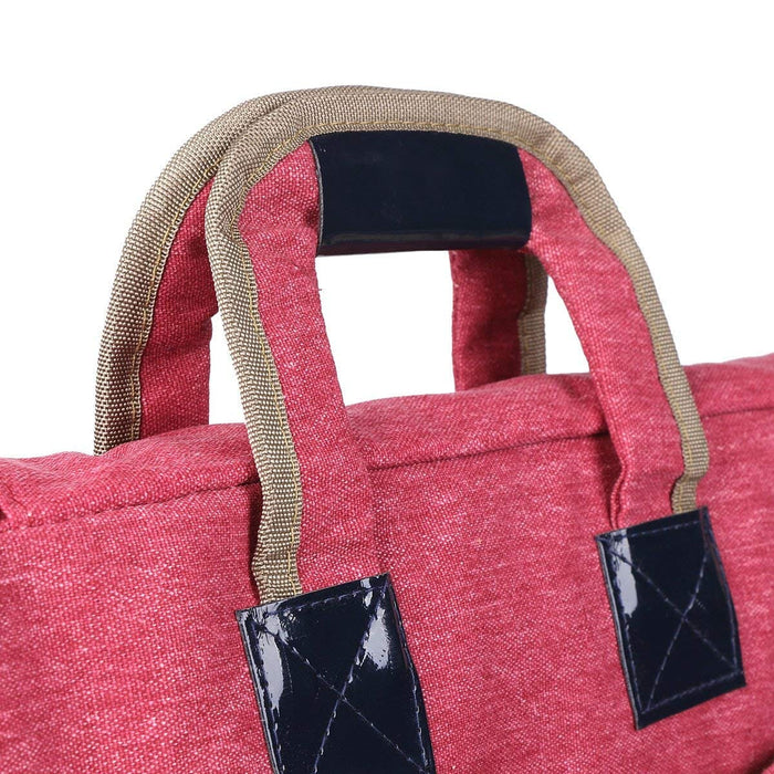 Transon Art Portfolio Case Artist Backpack Canvas Bag Large 26” x 19.5” Magenta Color Art Bag TRANSON 