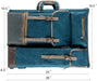 Transon Art Portfolio Case Artist Backpack Canvas Bag Large 26” x 19.5” Turquoise Green Art Bag TRANSON 
