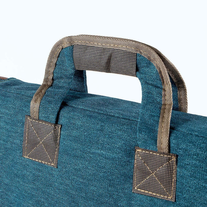Transon Art Portfolio Case Artist Backpack Canvas Bag Large 26” x 19.5” Turquoise Green Art Bag TRANSON 
