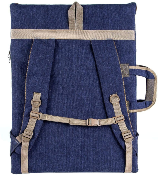 Transon Artist Backpack Art Portfolio Bag 26” x 19.5” Navy Blue Art Bag TRANSON 