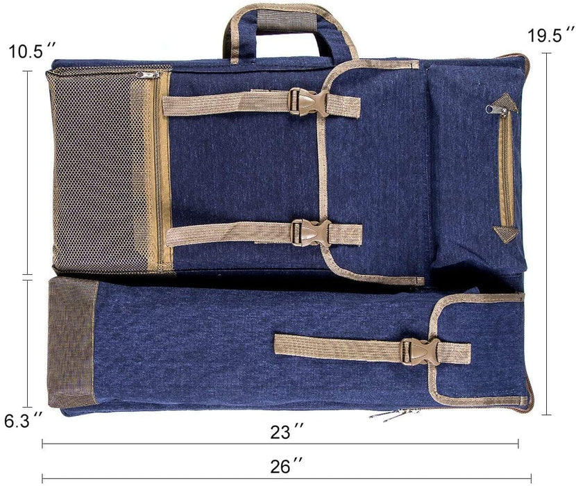 Transon Artist Backpack Art Portfolio Bag 26” x 19.5” Navy Blue Art Bag TRANSON 