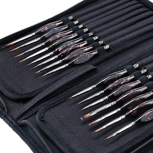 Transon Artist Detail Paint Brushes with Case 15pces for Model Miniature Painting Paintbrush TRANSON 