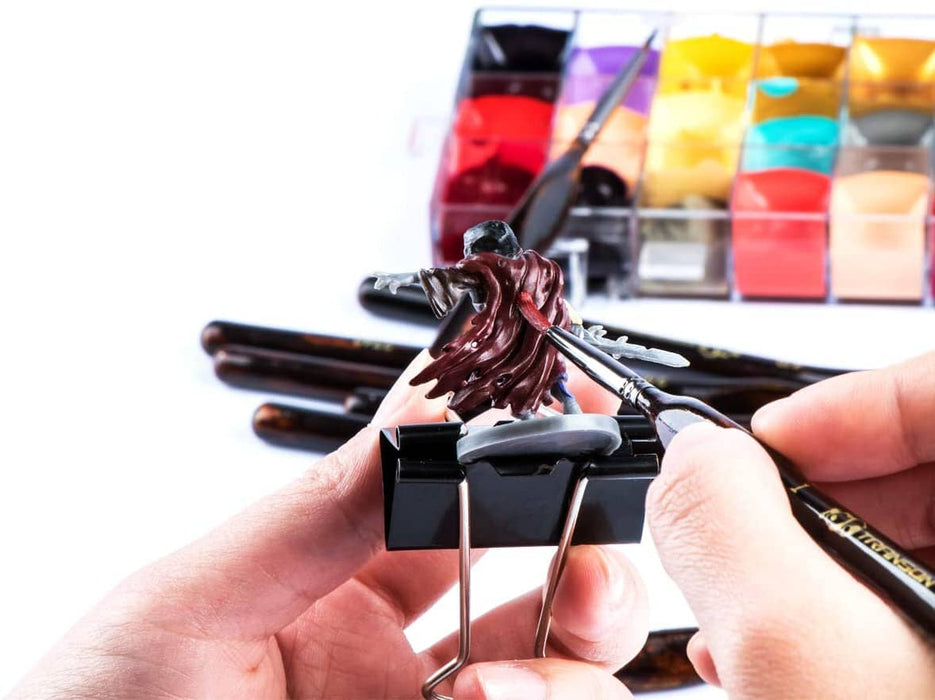 Transon Artist Detail Paint Brushes with Case 15pces for Model Miniature Painting Paintbrush TRANSON 