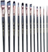 Transon Artist Paint Brush Set of 12 for Watercolor Acrylic Gouache Oil and Tempera Painting Paintbrush TRANSON 