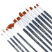 Transon Assorted Artist Painting Brush Set 12pcs Versatile for Acrylic Watercolor Gouache and Oil Paintbrush TRANSON 