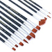 Transon Assorted Artist Painting Brush Set 12pcs Versatile for Acrylic Watercolor Gouache and Oil Paintbrush TRANSON 