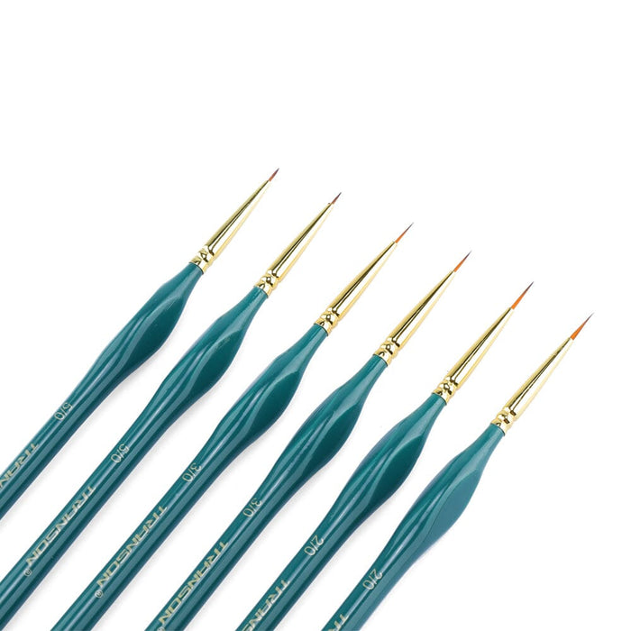 ZPAQI 9pc Detail Thin Paint Brush Set Artist Paintbrushes for