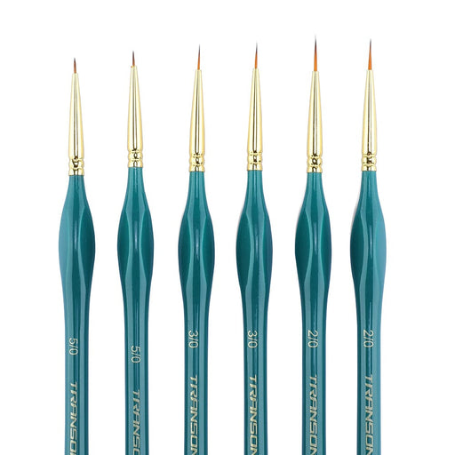 Transon Detail Thin Paint Brush Set 6pcs for Model Minature Craft and Art Painting TRANSON 