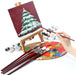 Transon Filbert Paint Brush Set Hog Bristle 6 pcs Paintbrush TRANSON 