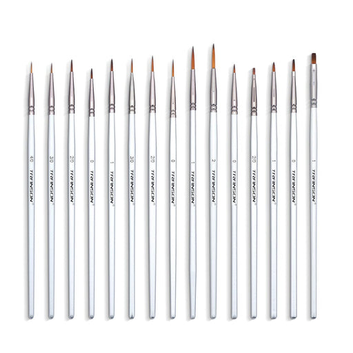 Transon Fine Detail Paint Brush Set 15pcs for Miniature Models Craft Painting Body Painting with Acrylic Gouache Watercolor Tempera and Oil Paint Paintbrush TRANSON 