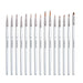 Transon Fine Detail Paint Brush Set 15pcs for Miniature Models Craft Painting Body Painting with Acrylic Gouache Watercolor Tempera and Oil Paint Paintbrush TRANSON 